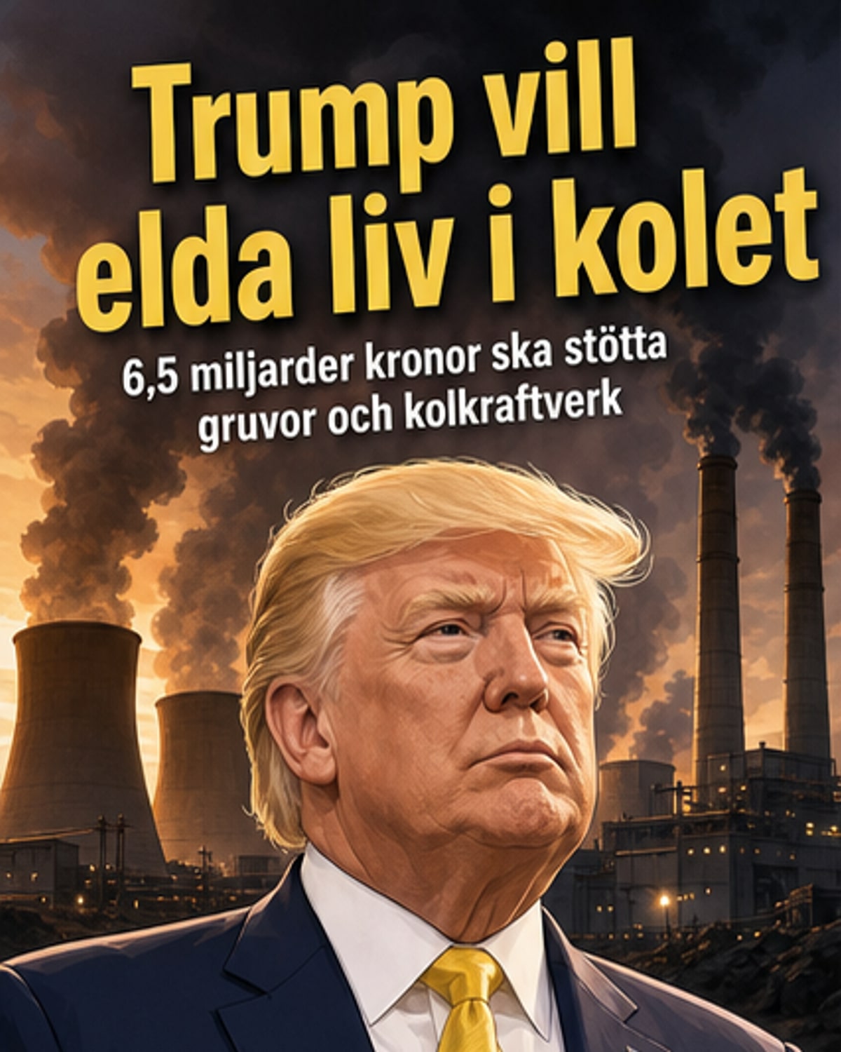 Trump satsar 6,5 miljarder på kolen