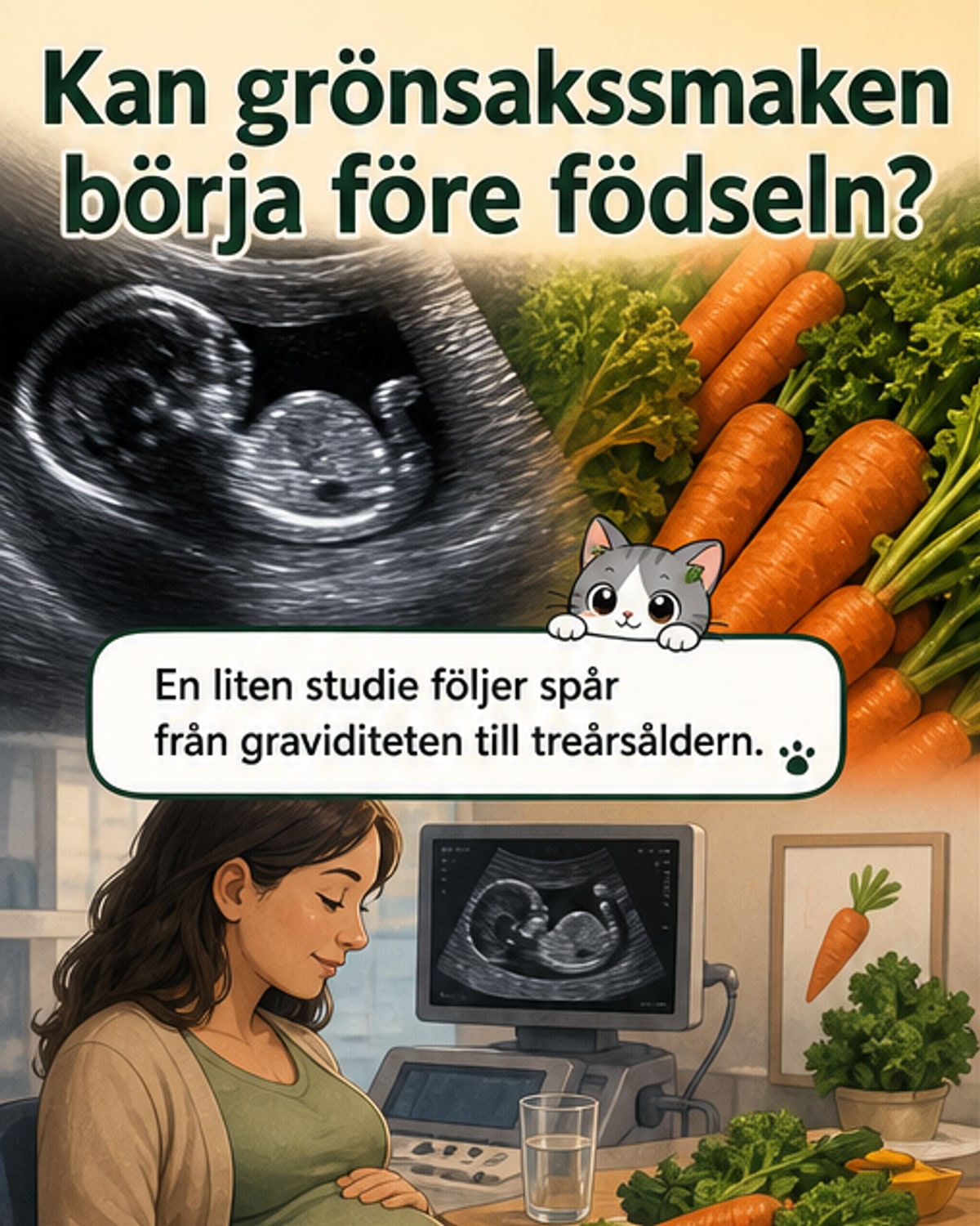 Grönsaksdoft kan påverka foster