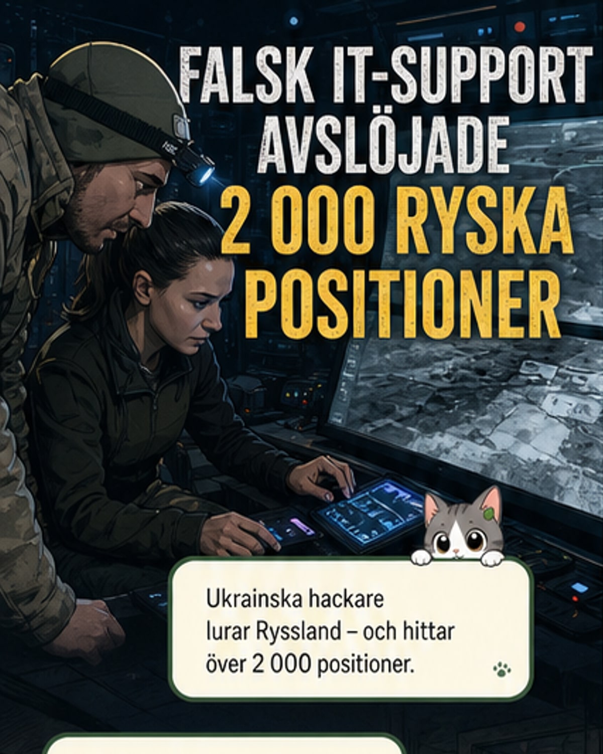 Ukrainska hackare lurade ryska soldater