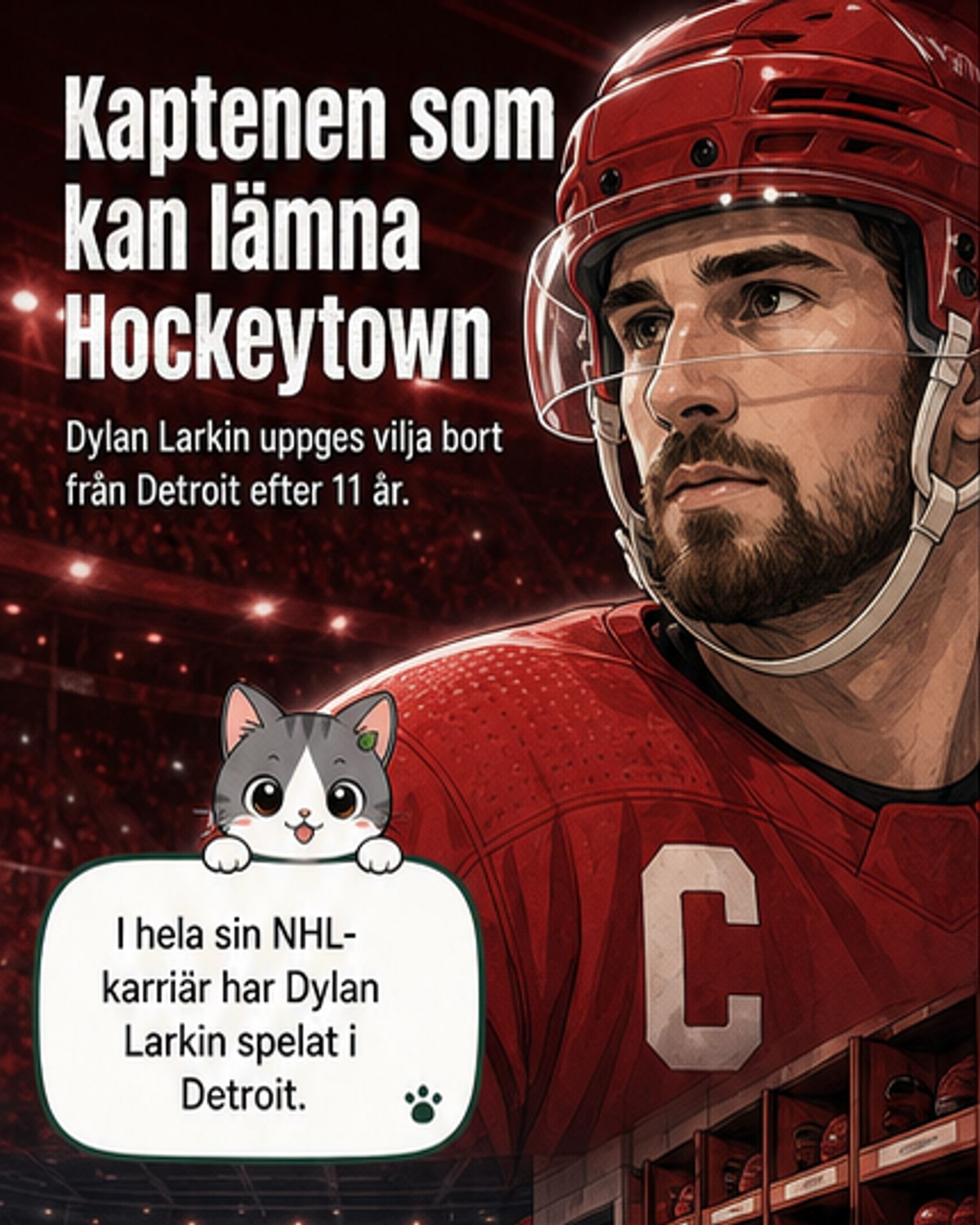 Kaptenen vill lämna Detroit