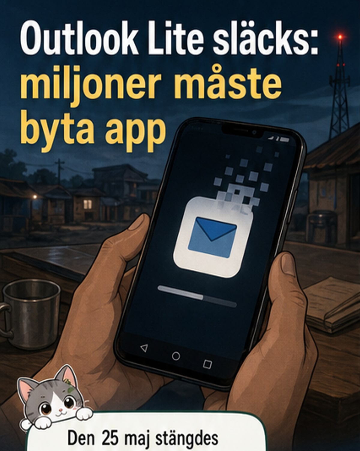 Outlook Lite stängs ner – 10 miljoner drabbade