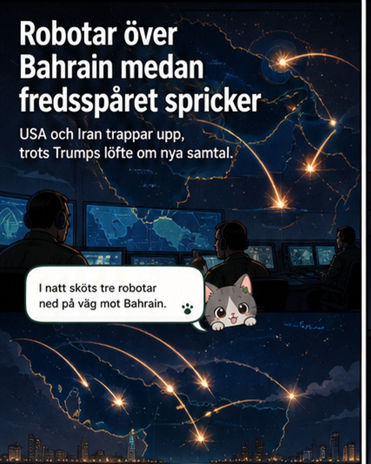 Iran attackerar USA – USA svarar