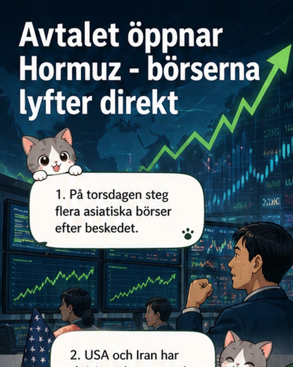 Börser reagerar på avtal om Hormuzsundet