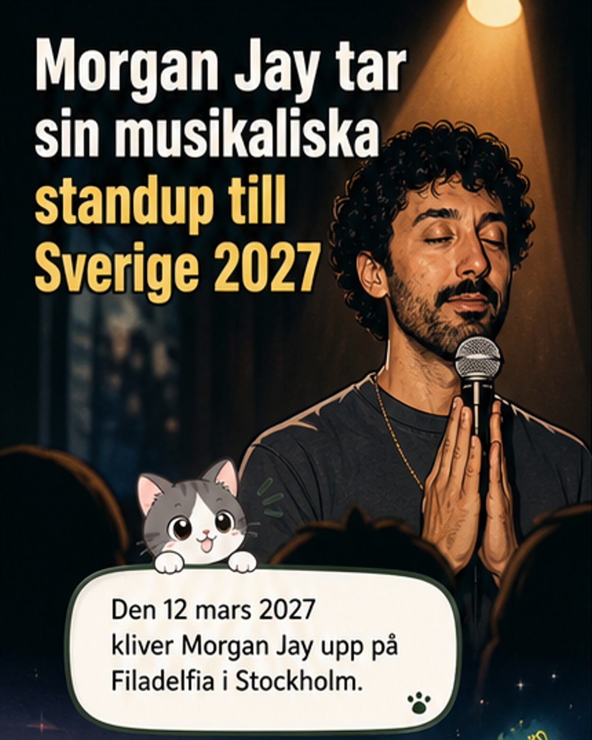 Komikern Morgan Jay till Sverige 2027