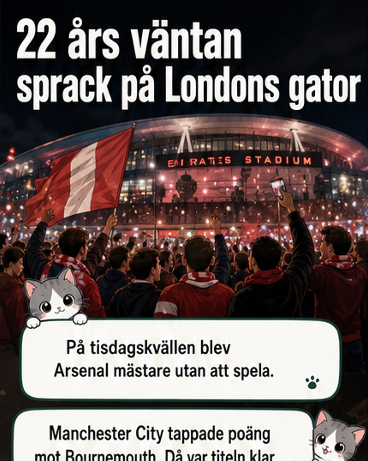 Arsenal mästare efter 22 år