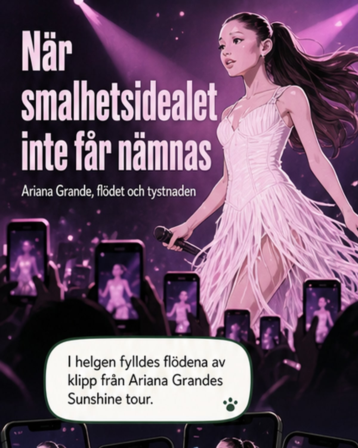 Ariana Grande och smalhetens ideal