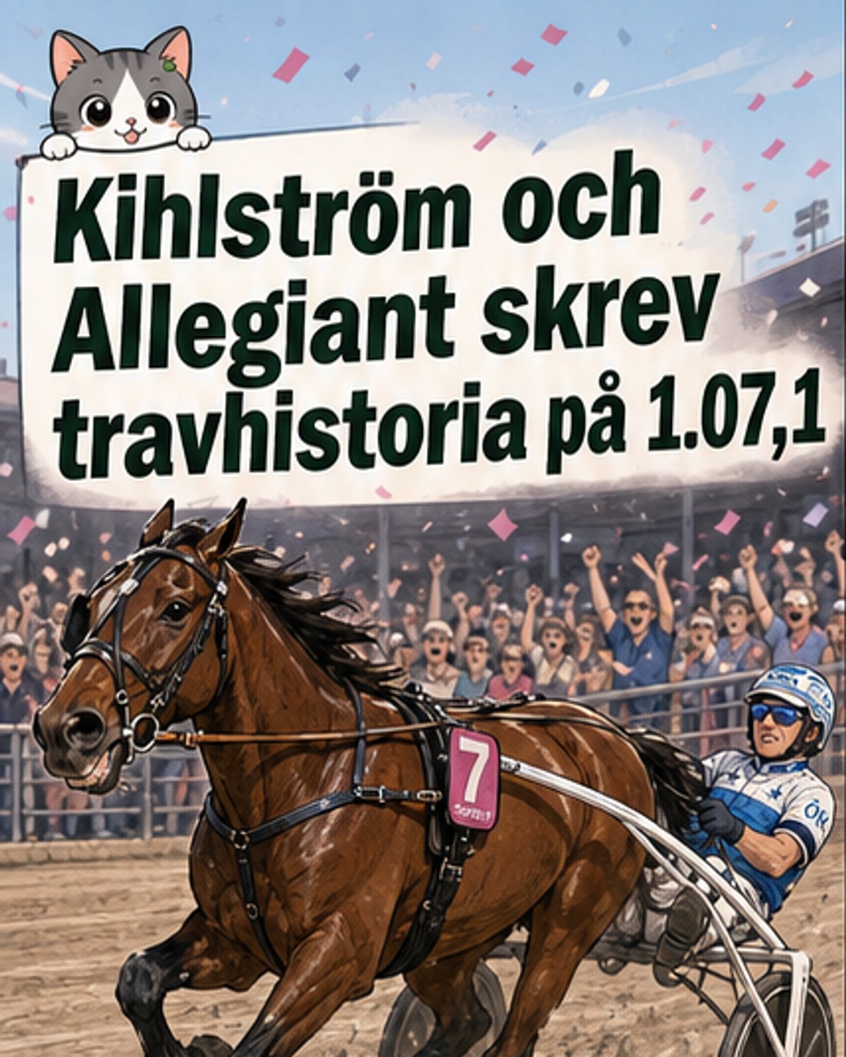 Kihlström vann Elitloppet på världsrekord