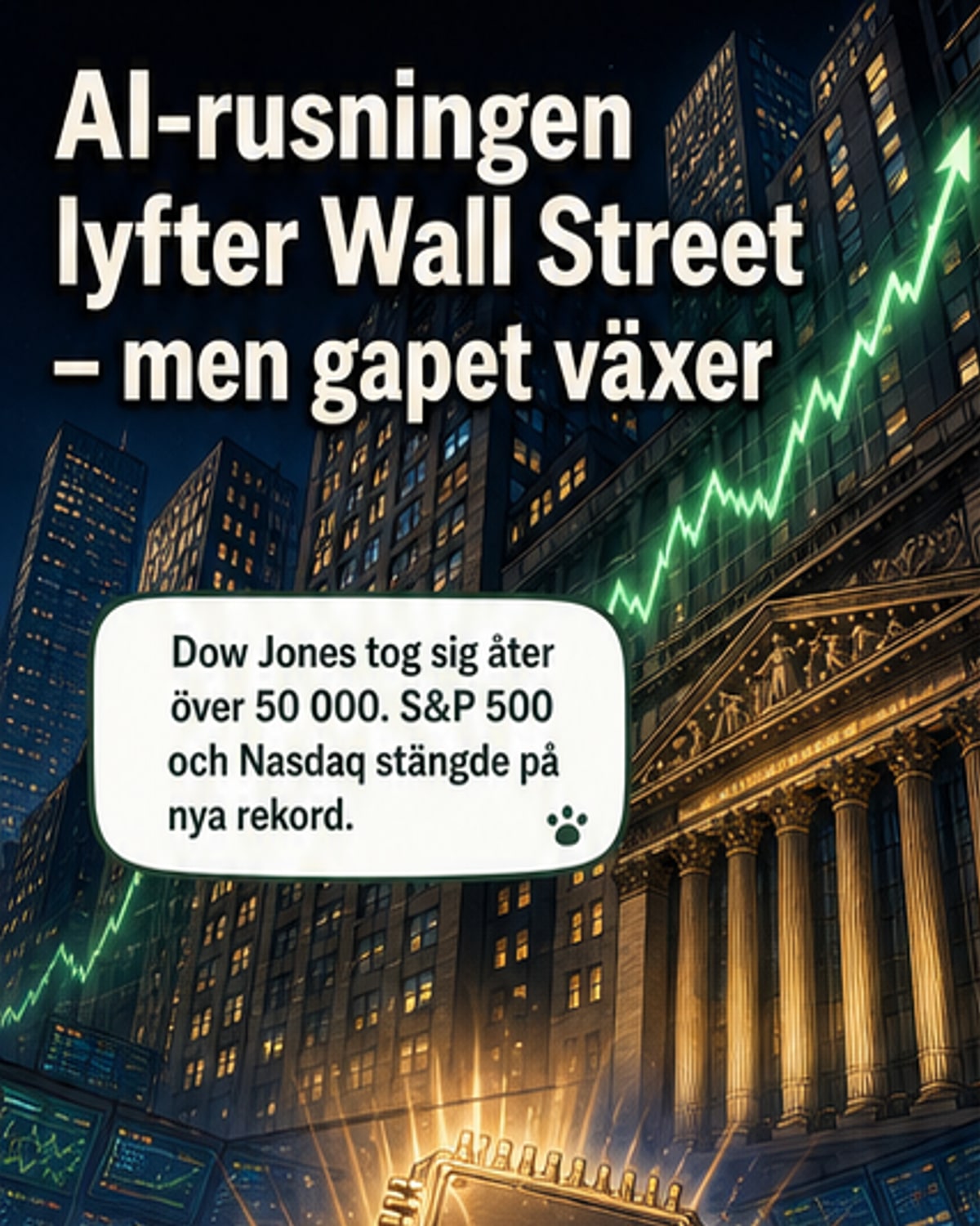 Monsterdebut lyfter Wall Street