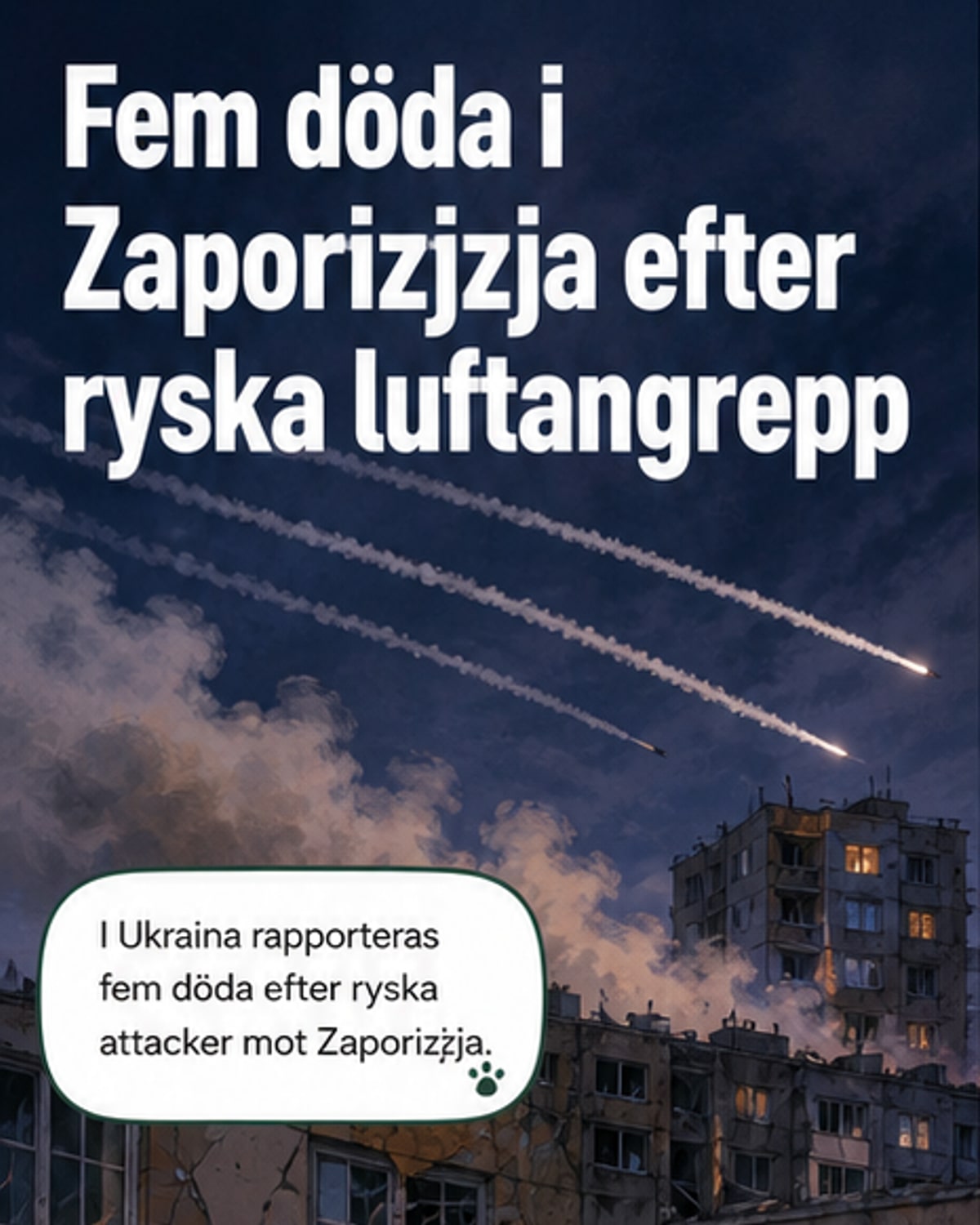 Flera döda i ryska attacker mot Ukraina