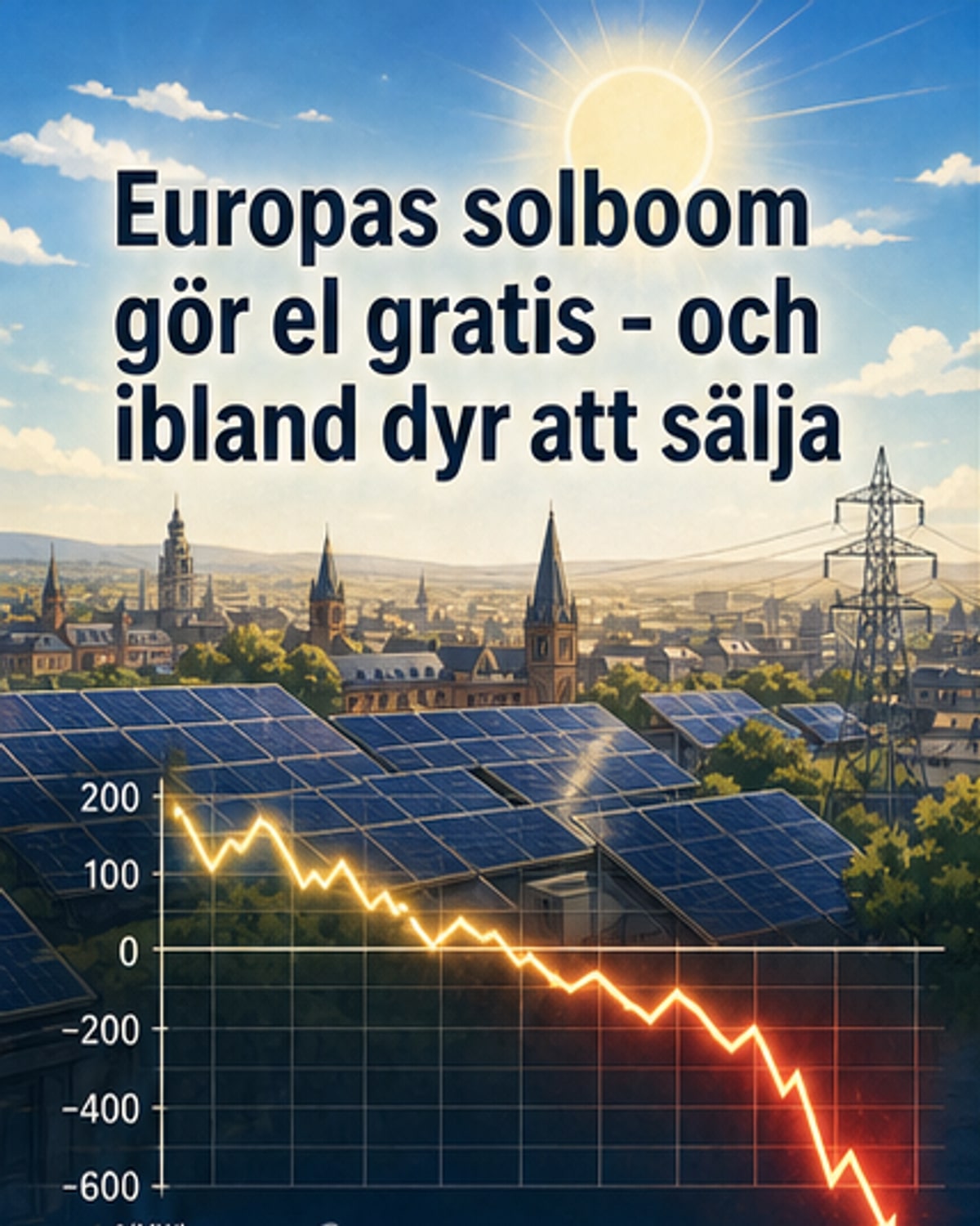 Solkraft slösas bort i Europa