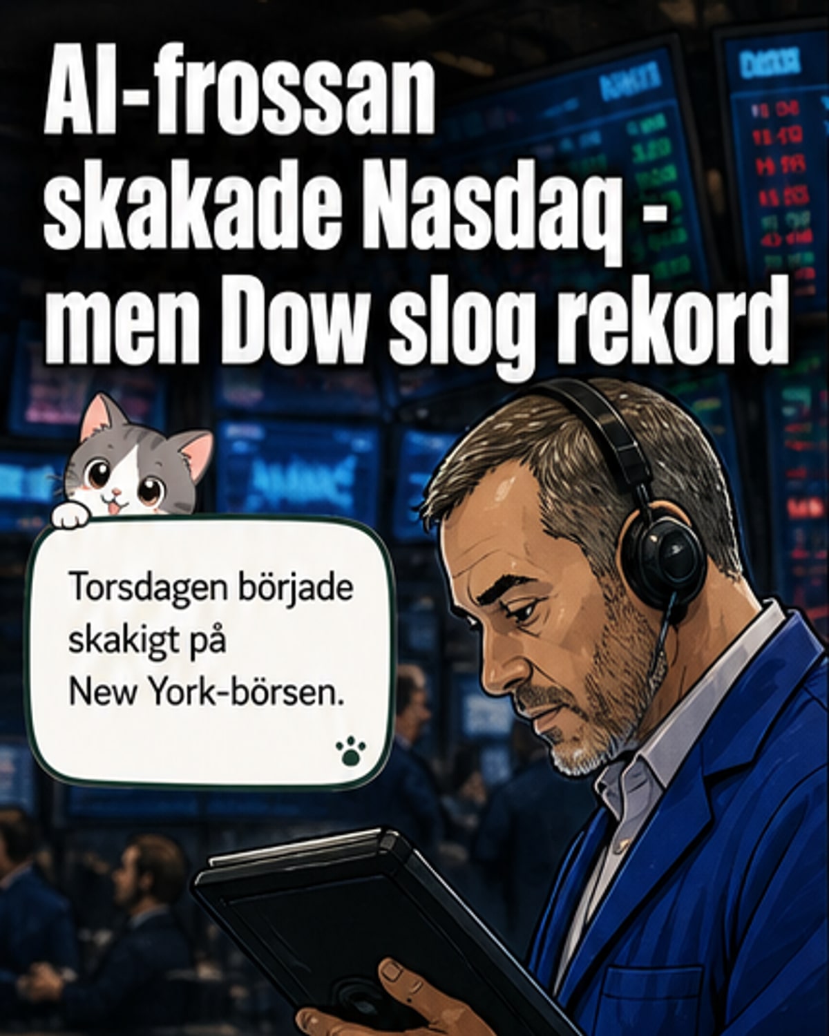 Wall Street återhämtade sig trots AI-oro