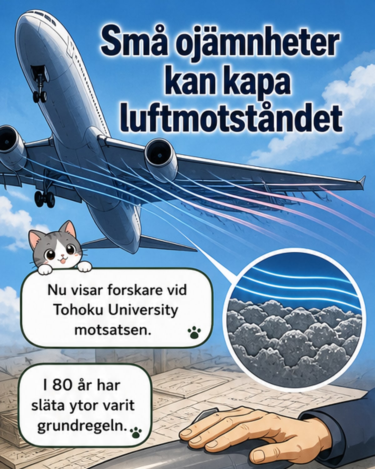 Forskare bryter 80-årig regel för luftmotstånd