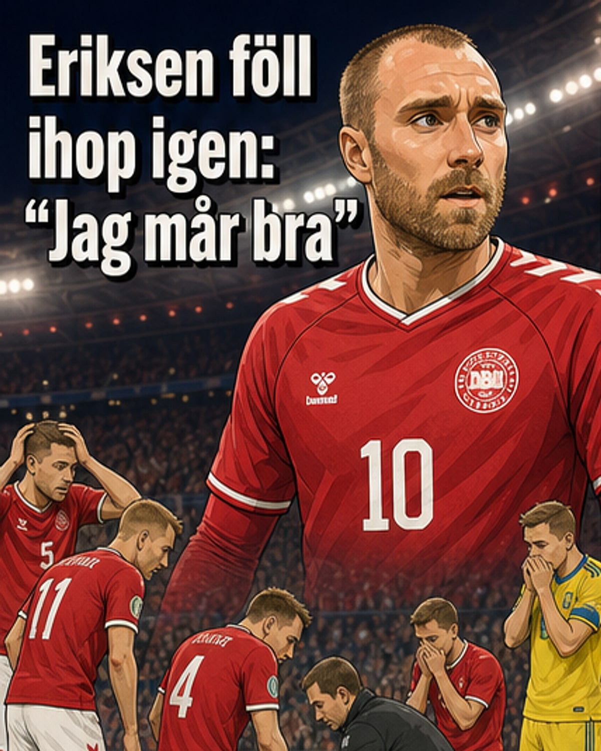 Eriksens hjärtstartare aktiverades igen