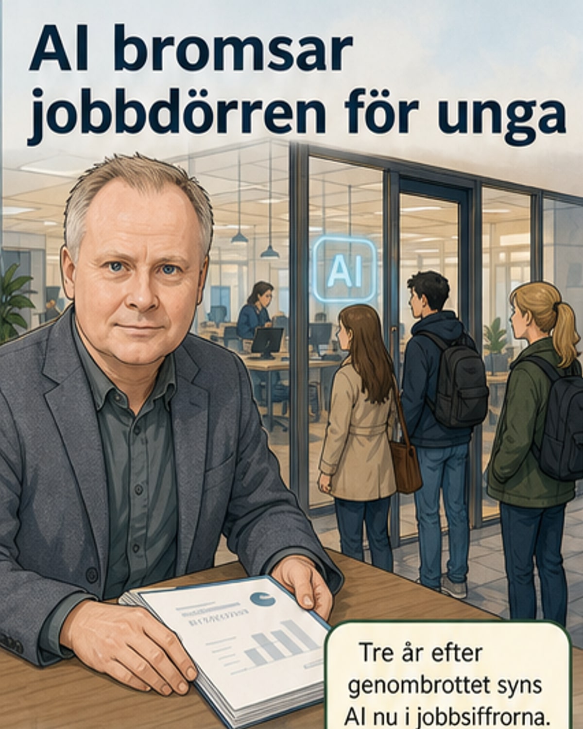 AI stänger dörren för unga