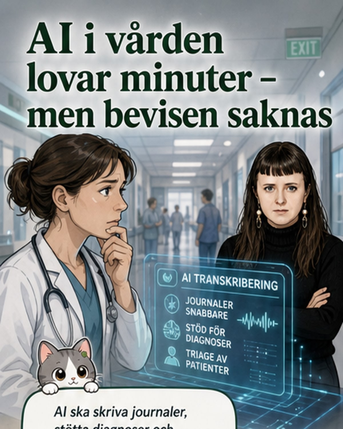AI i vården – mindre tidsspar än hajpen lovar