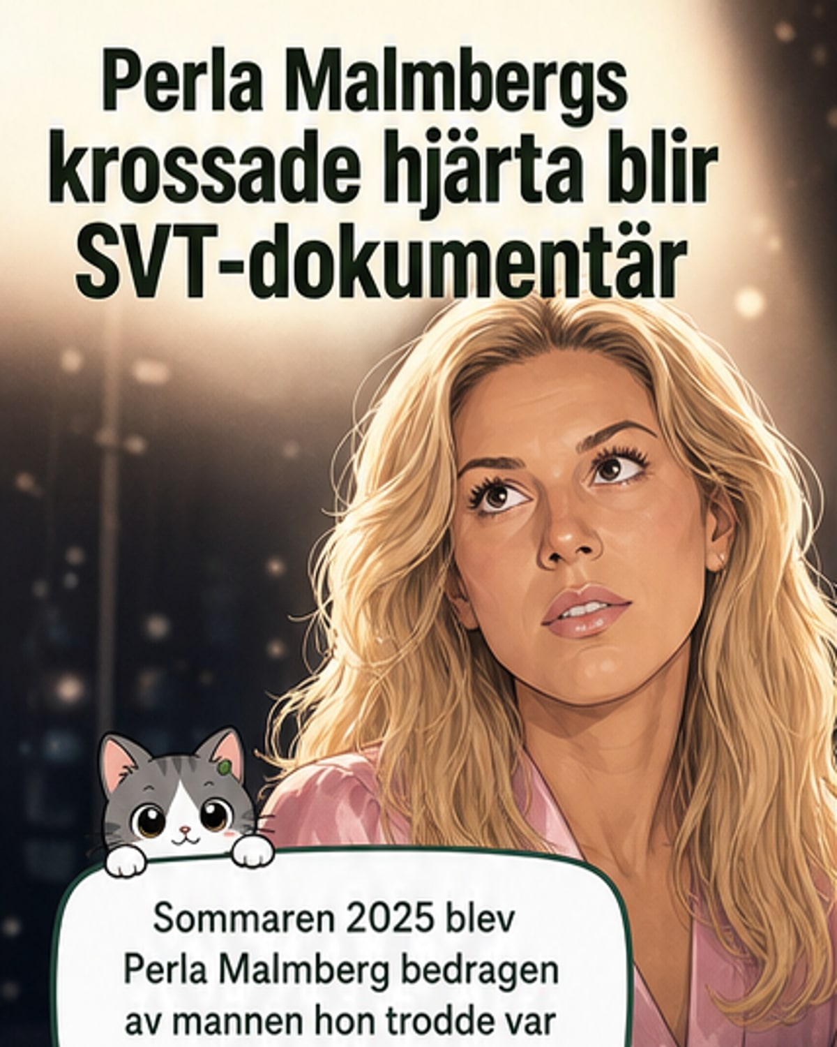 Perla Malmberg delar sin hjärtesorg
