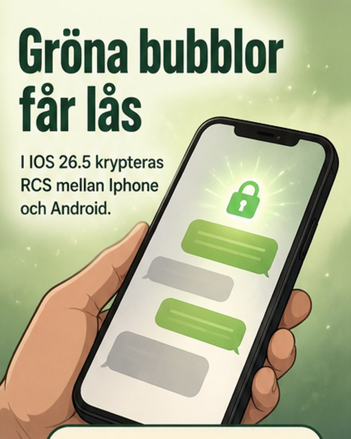 iOS och Android får krypterade meddelanden