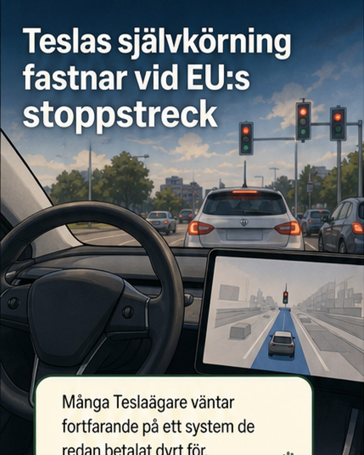 Teslas självkörande system – klartecken i sommar?