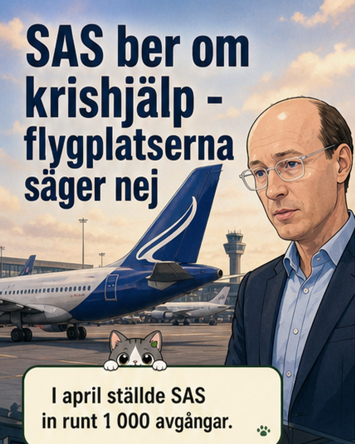 SAS kräver sänkta avgifter – flygplatser säger nej