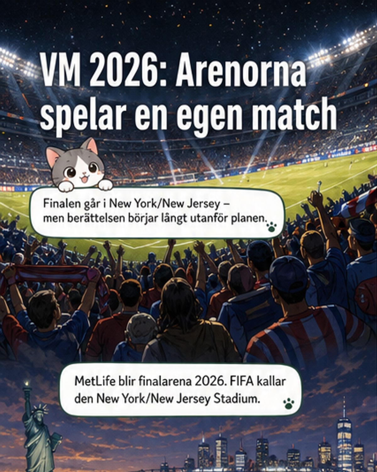Tre länder, sju arenor, många berättelser