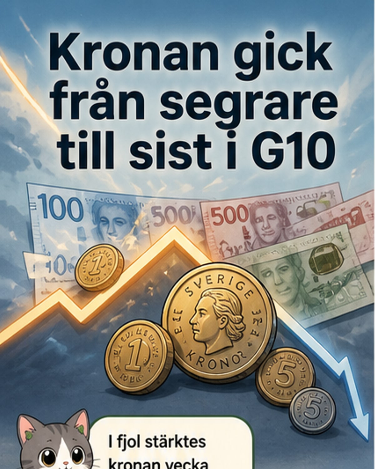 Svenska kronan rasar globalt