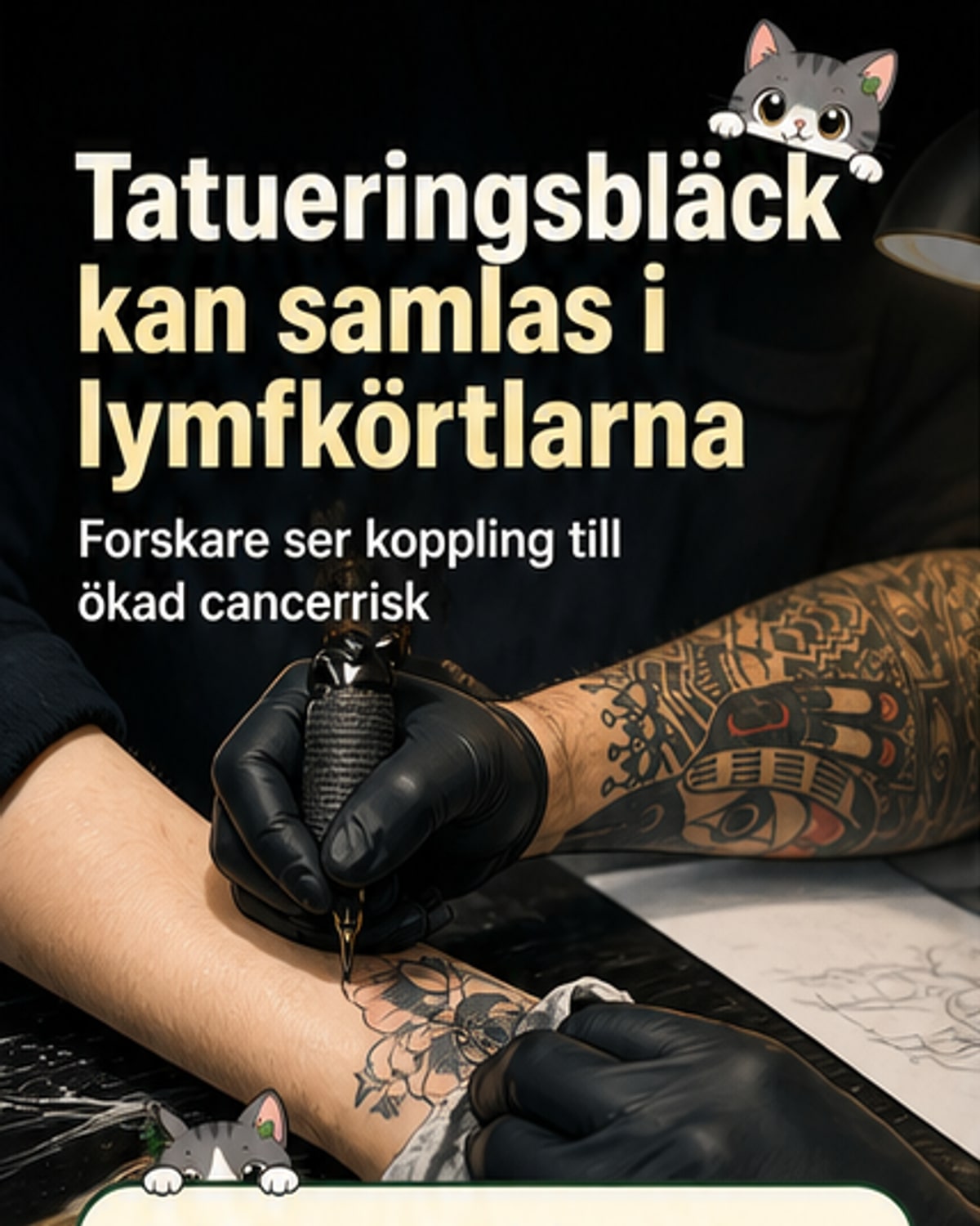 Tatueringar kan öka cancerkänslighet