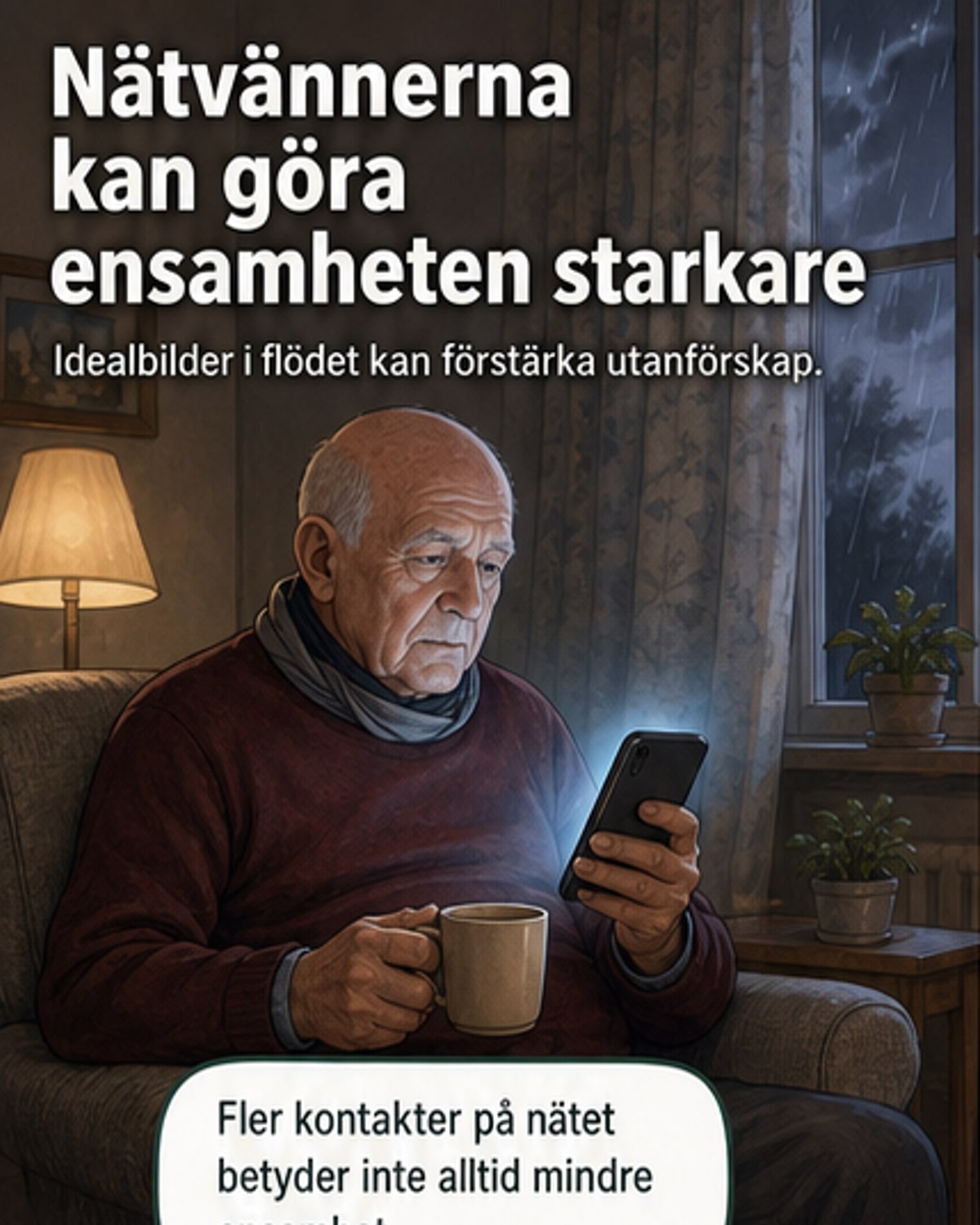 Nätvänner ger inte minskad ensamhet