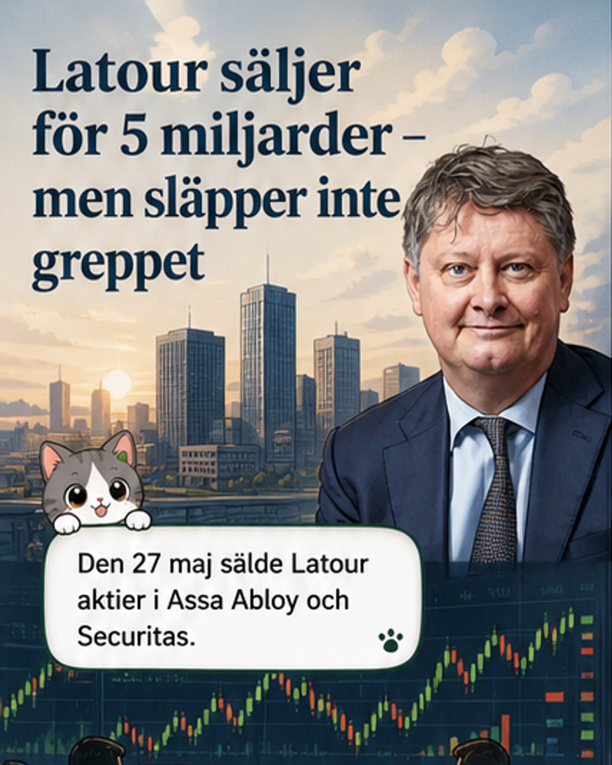 Latour säljer aktier för 5 miljarder