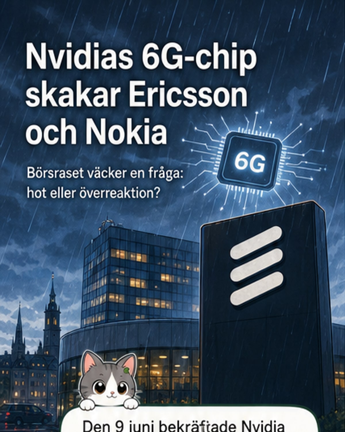 Nvidia utvecklar 6G-chip – hotar Ericsson?