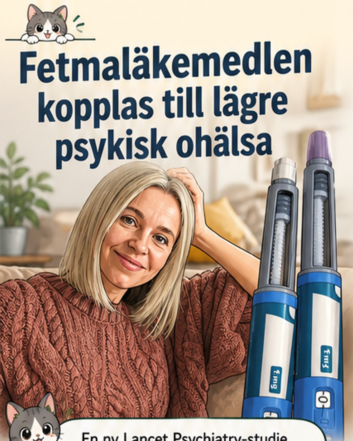 Fetmaläkemedel kan minska ångest