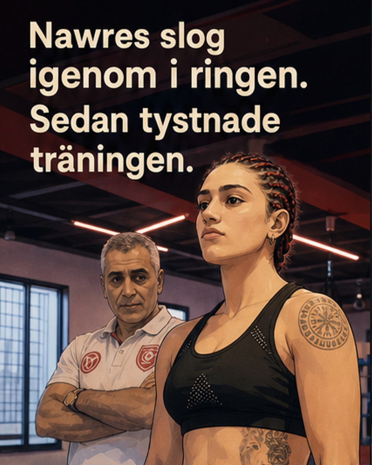 Hon slår sig fram i kickboxningens manliga värld