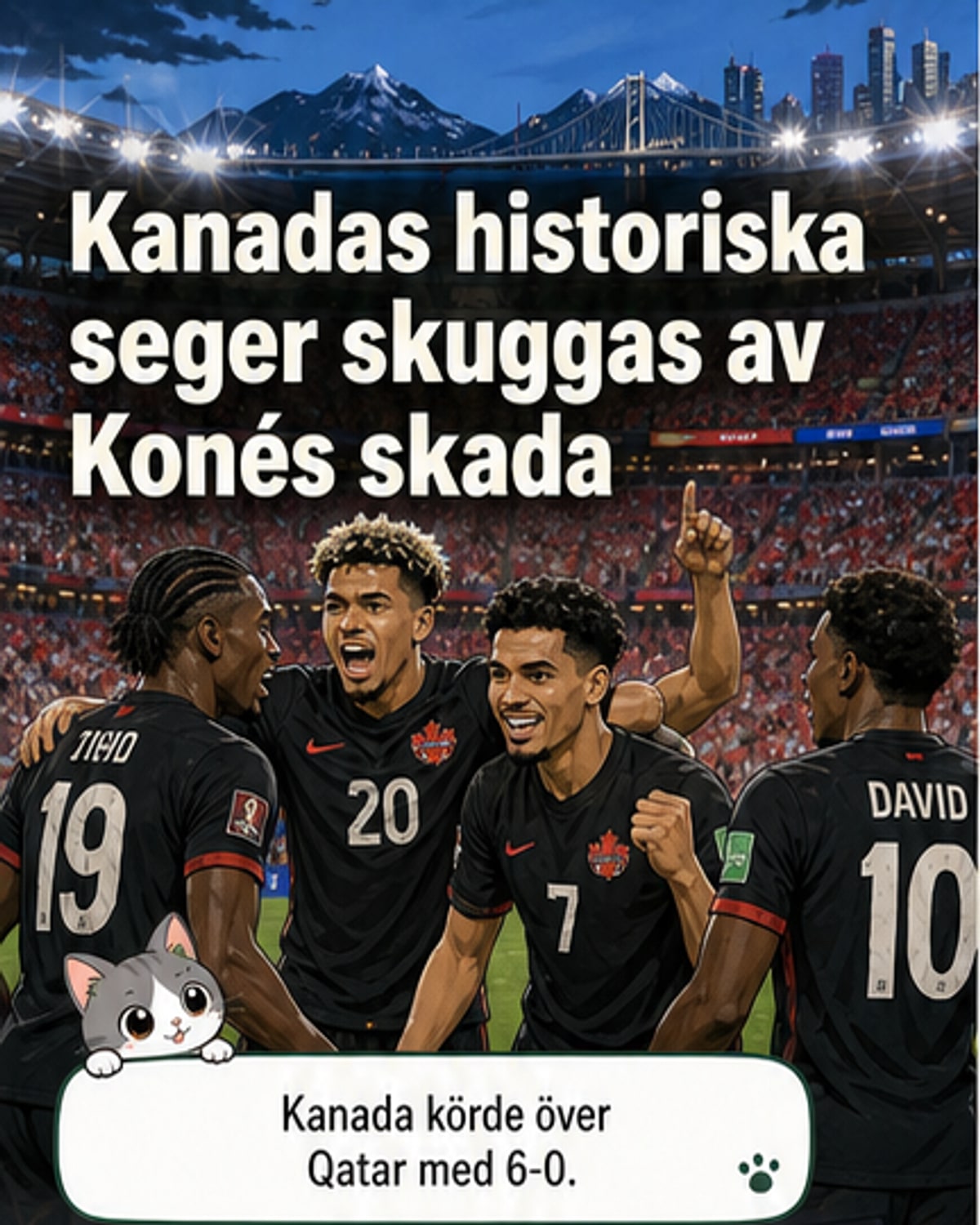 Skräckskada i VM – benet hängde
