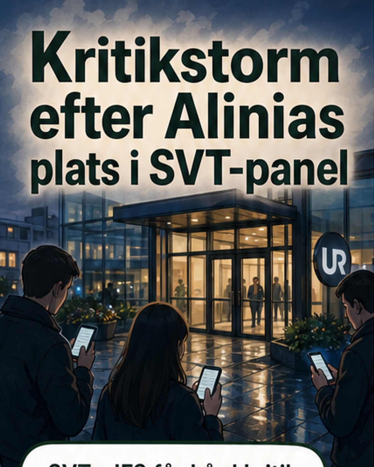 Kritik mot SVT efter Alinias medverkan