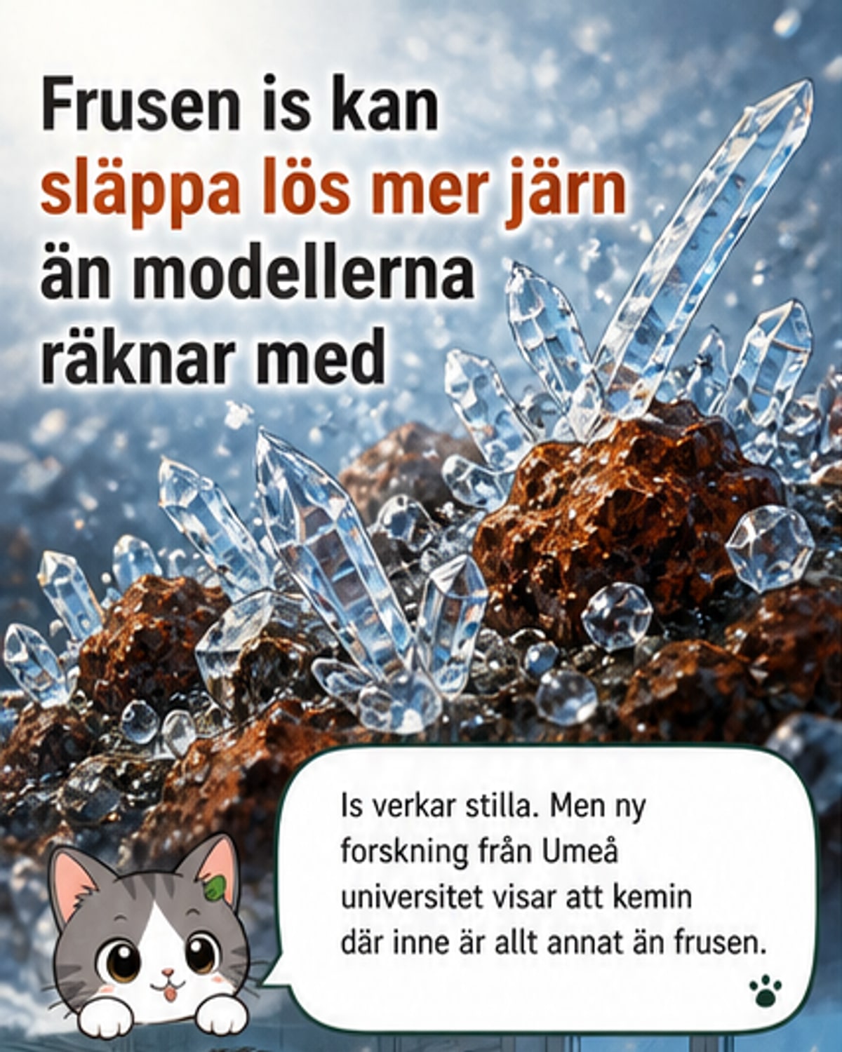Is frigör mer järn än modeller visar