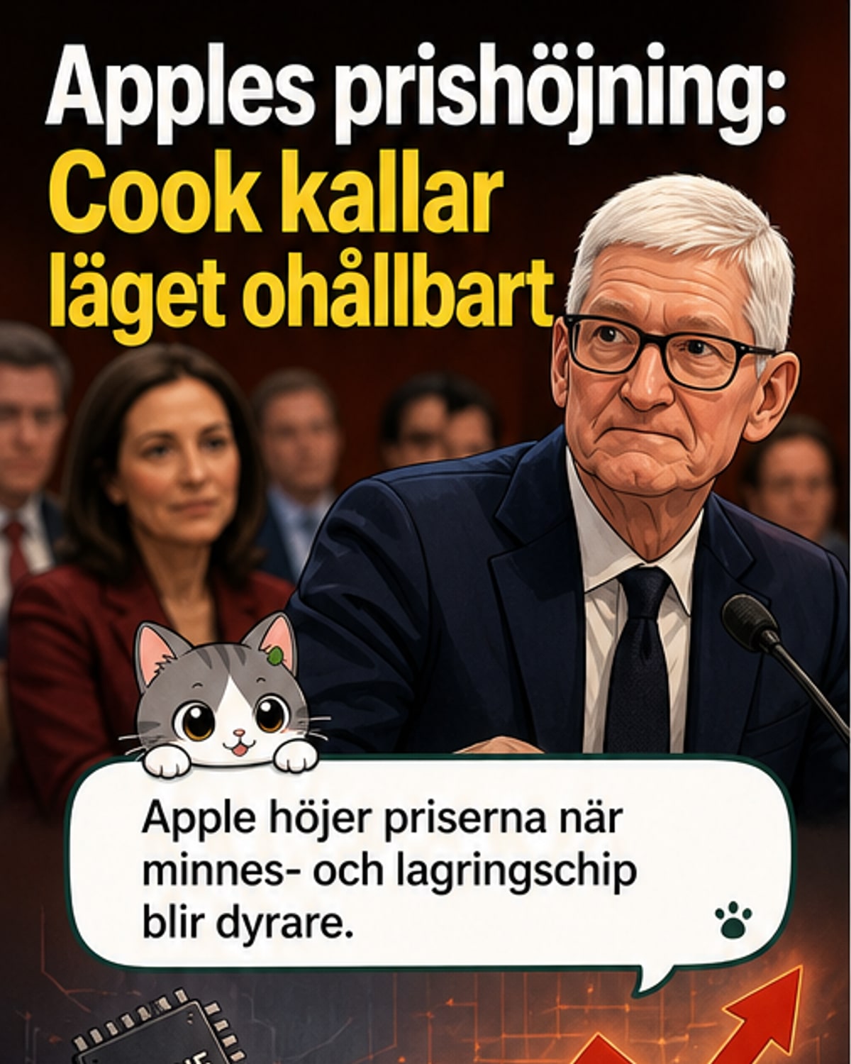 Apple höjer priser – chipkostnader stiger