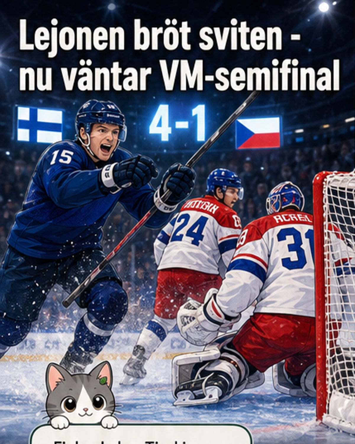 Lejonen klara för VM-semifinal