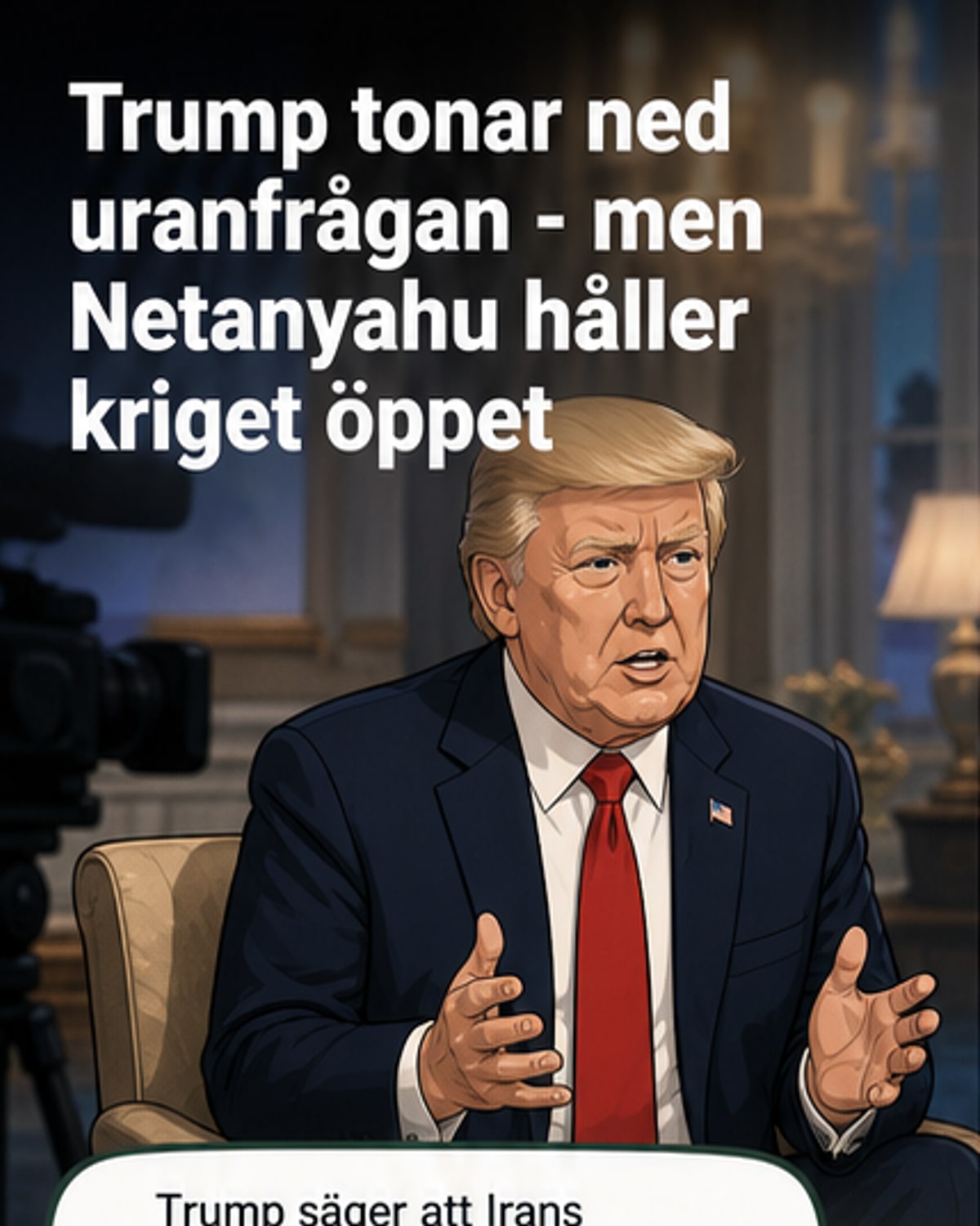 Trump om iranskt uran: 'Bara PR'