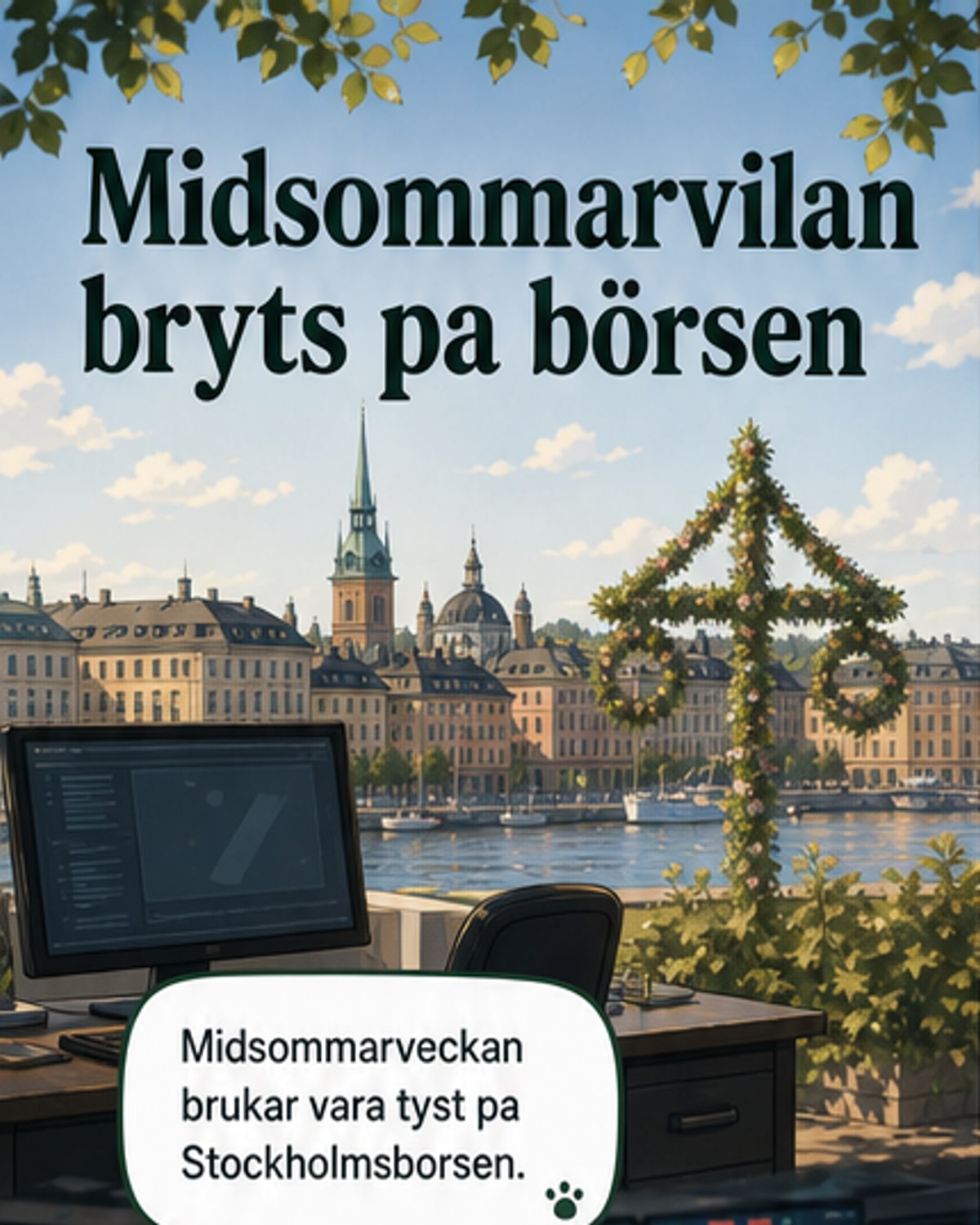 Midsommarhandel rusar trots ledighet