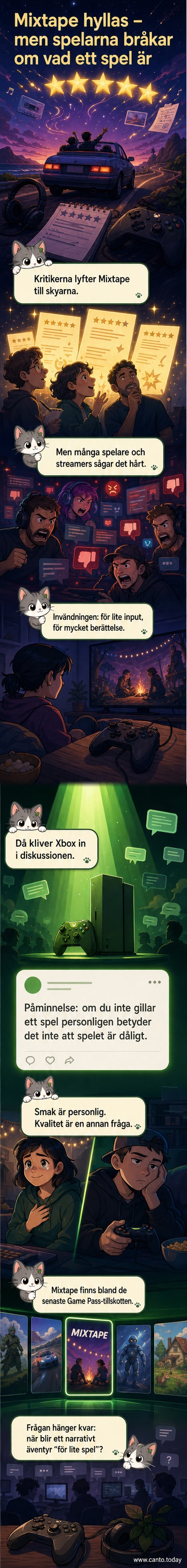 Xbox-logotyp med texten: 'Just because you're not into a game doesn't mean it's a bad game.'