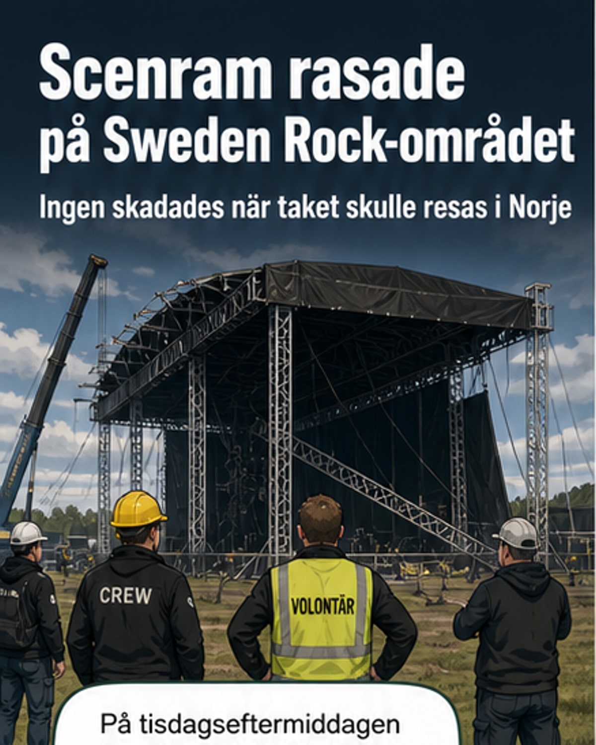 Tak rasade på Sweden Rock-scen