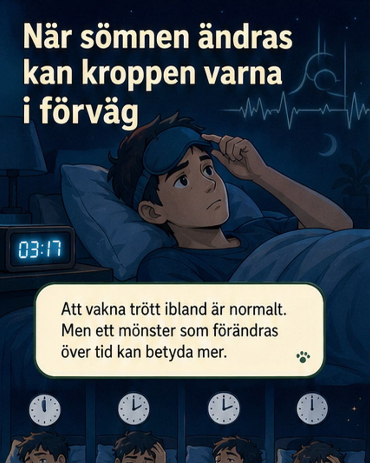 Sömnmönstret som varnar om sjukdom