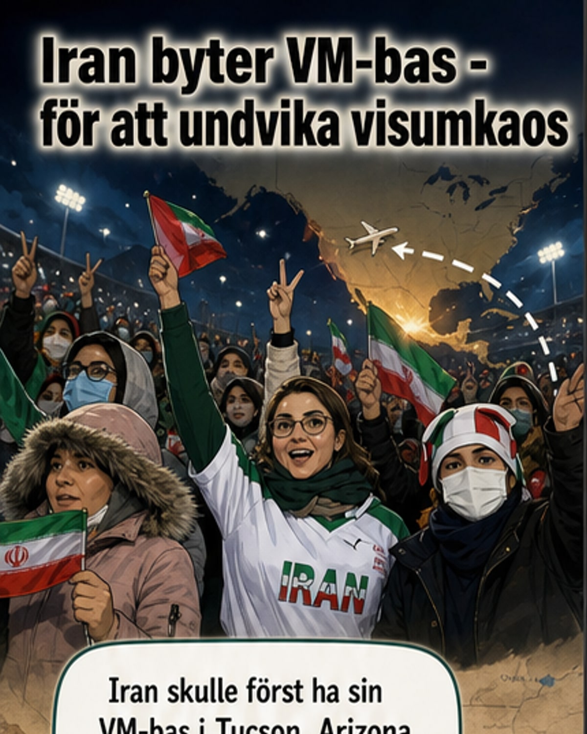 Iran flyttar VM-bas till Mexiko