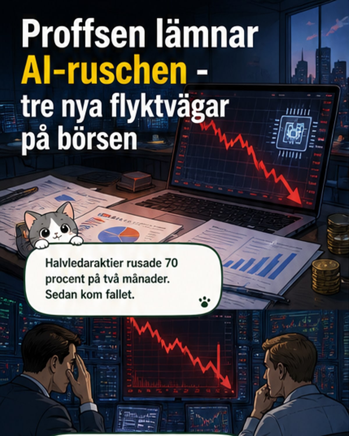 Proffsen flyttar kapital från tech