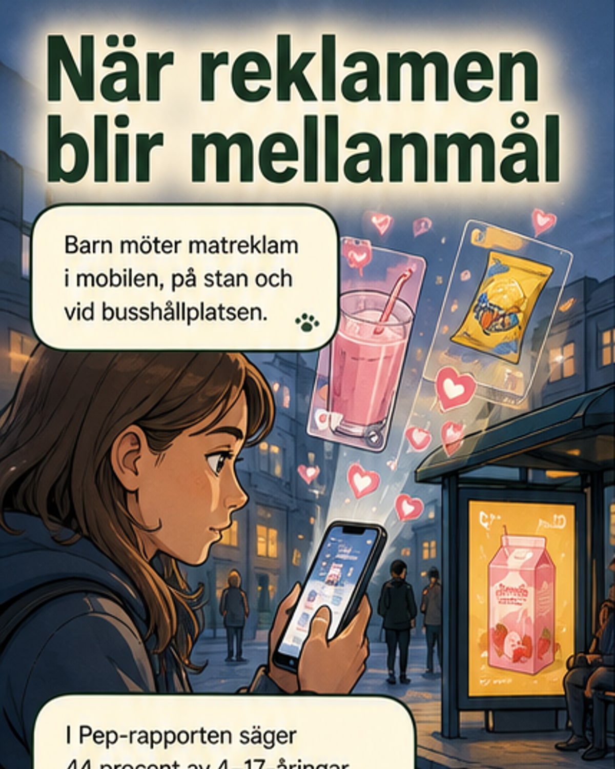 Vart tredje barn köper mat från sociala medier