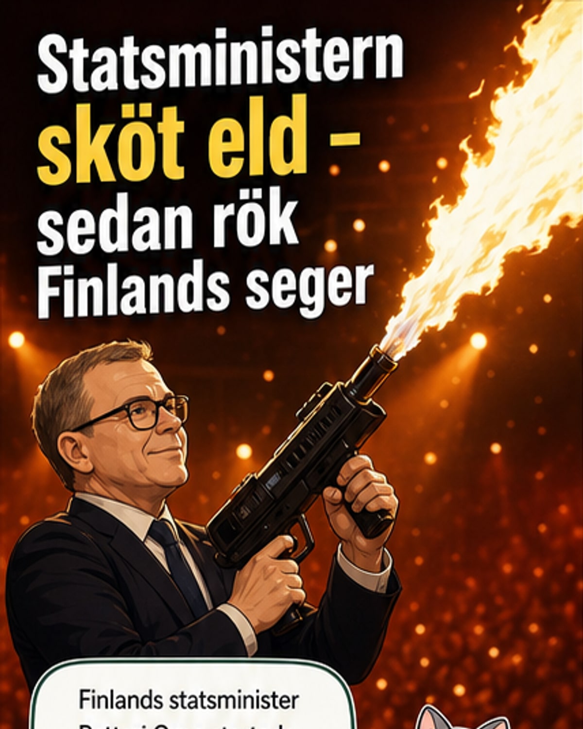 Finlands statsminister jinxade segern