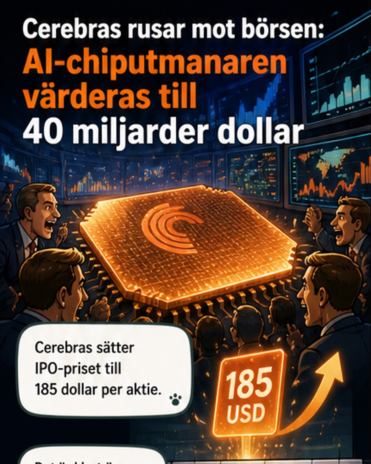 AI-chiptillverkaren gick till börsen