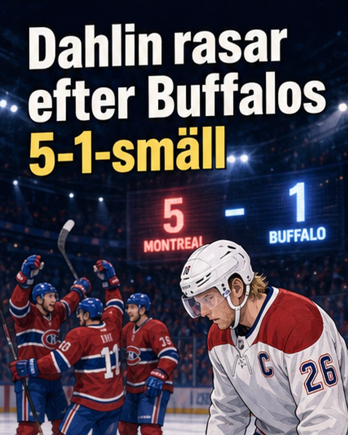 Buffalo smärtförlust – Dahlin rasande