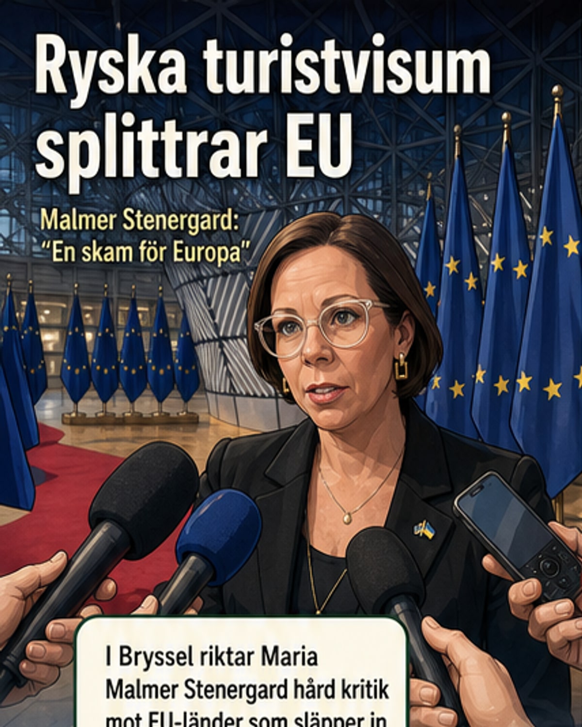 Sveriges kritik mot ryska turister i EU
