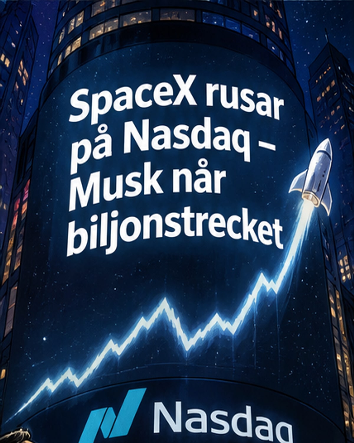 SpaceX-aktien rusade i börsdebuten