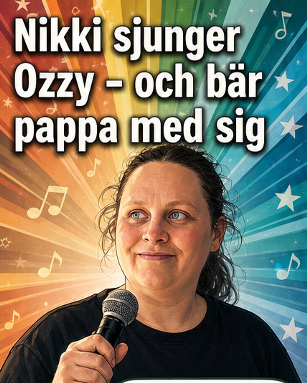 Nikki hyllar pappa med Ozzy-låt
